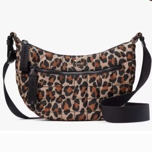 ✨️NWT✨️ Kate Spade Leopard Print Sling Bag, Nylon, $299 MSRP